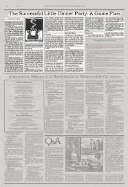 This memorable dinner party i'm talking about happened over a decade ago. The Successful Dinner Party A Game Plan The New York Times
