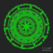 This follows the basic math of a circle but rounds it to the nearest value. Magic Circle Digital Art By Esoterica Art Agency