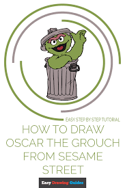 Slimey's all love, oscars all icked out. How To Draw Oscar The Grouch From Sesame Street Easy Drawing Guides