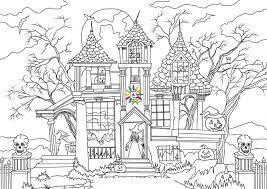 Coloring pages excellent haunted house coloring pages a old. Haunted House Coloring Pages 60 Images Free Printable