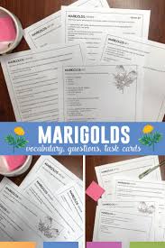 Teach The Popular Short Story Marigolds With Task Cards Vocabulary Activities Mentor Sentences Language Arts Lesson Plans Middle School Language Arts Lessons