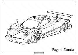 Pictures of pagani huayra coloring pages and many more. Free Printable Pagani Zonda Pdf Coloring Page