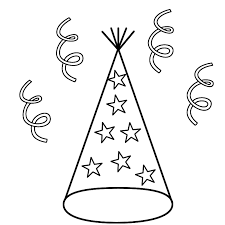 Party Hat With Stars And Streamers Coloring Page New Years Coloring Home Find & download free graphic resources for party hat. party hat with stars and streamers coloring page new years coloring home
