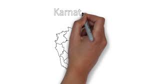 How to draw karnataka map step by step : How To Draw Karnataka Map Youtube