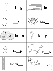 Here's the full list of words! Fill In Missing Letters In Words That Start With L Enchantedlearning Com