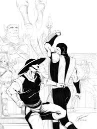 Mortal kombat coloring pages a scorpion mortal kombat coloring page inside of today's worldwide small children and little ones persistently have to have sophisticated factors within buy to explore out their inventive electric power. Liu Kang Vs Scorpion In Mortal Kombat Coloring Page Online Printable Letscolorit Com Cool Coloring Pages Coloring Pages Desert Animals Coloring