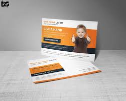 Free Download Child Charity Premium Postcard Template Downloadpsd Downloadtemplate Postcard Post Postcard Template Postcard Template Free Children Charity
