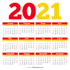 2021 blank and printable pdf calendar. 1