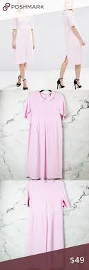 Asos Pink Peter Pan Collar Smock Dress In 2020 Smock Dress Peter Pan Collar Asos Women