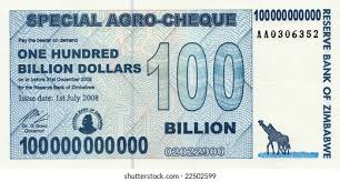 Image result for zimbabwe billion dollar note