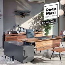 Deep Maxi Geometrik Hatlara Ve Modern Bir Tasarima Sahip Guclu Ve Dinamik Kisilikleri Temsil Eden Bu Makam Takimini Uzun Yillar S Ofisler Mobilya Tasarim