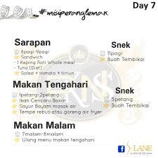 Berikut contoh menu diet yang bisa anda coba untuk diet anda selama seminggu dan dengan mudah menurunkan berat badan hingga puluhan kilogram dalam waktu cepat, namun tidak akan mengganggu kesehatan anda. Ambil Masa 3 Bulan Lenyapkan 20 Kg Wanita Ini Kongsi Jadual Diet Eat Clean Untuk Tempoh Seminggu Hijabista