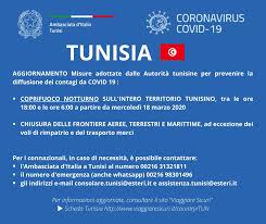 201119), l'industria vacanziera in tunisia, il turismo ed il canale di suez in egitto. Italy In Tunisia Sur Twitter Covid 19 Aggiornamento Al Fine Di Prevenire La Diffusione Dei Contagi Da Covid 19 A Partire Dal 18 Marzo 2020 Entra In Vigore Il Coprifuoco Notturno Su