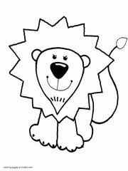 Enjoyable free printable animals homeworks for the lion : Preschool Coloring Pages Animals Printable Sheets For Kids
