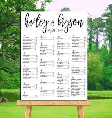 Wedding Seating Chart Poster Template Wedding Ideas