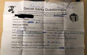Check spelling or type a new query. Secret Santa Questionnaire Funny