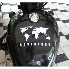 World Map Adventure Sticker For Re Himalayan Thar Suvs And Cars Bullet Bike Royal Enfield Royal Enfield Royal Enfield Stickers