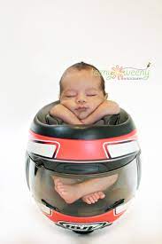 Motorcycle Helmet Love Love Love It Biker Baby Newborn Photography Boy Motorcycle Baby