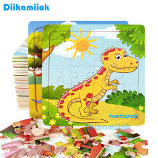 I love puzzles for kids. Sale New 20 Piece Wooden Puzzle Kids Toy Baby Wood Jigsaw Puzzles Cartoon Dinosaur Animal Early Educational Toys For Children Educational Toys Educational Toys For Childrenearly Education Aliexpress