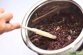 Turn off the heat and add 2/3 of the chopped chocolate bar or chocolate chips to the bowl. How To Melt Chocolate Chips 14 Steps With Pictures Wikihow