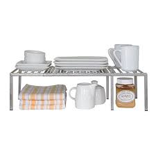 Amazon Com Seville Classics Expandable Kitchen Counter And Cabinet Shelf Cabinet Organiz Kitchen Cabinet Organization Kitchen Counter Best Kitchen Cabinets