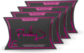 Ein blickdichter und geruchsneutralisierender handschuh namens „pinky, den sie bei dhdl den investoren präsentierten. 4gznpfkh Wcplm