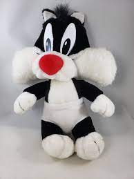 Baby Sylvester The Cat 13 Looney Tunes Warner Bros Soft Etsy Sylvester The Cat Baby Looney Tunes Baby Plush