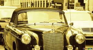 Скачать бесплатно картинку Monochrome. Old Mercedes. лицензия с атрибуцией  ~ Бесплатный фотобанк tOrange.biz ~ эффект №5388