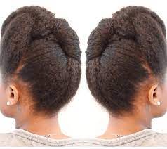 Simple Roll Tuck And Pin Pompadour Natural Hair Styles Stylish Hair Natural Hair Updo