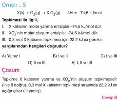 Tepkimelerde Isi Degisimi Sorulari Cozumleri Ornek 5 Konu Anlatimi