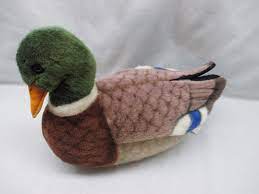 Rare Hansa Toy 13 Plush Duck Mallard Realistic Wildlife Hunting Display Bird Plush Animals Bird