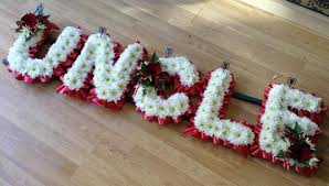 Someone has died, so their friends and family all give them something that will die too. Uncle Funeral Tribute Buy Online Or Call 0151 424 3433