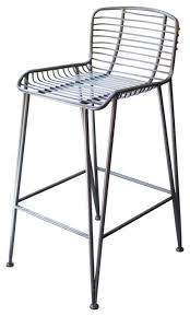 Step stool standing aid platform is 9.5 inches from the floor. Modern Low Back 28 Seat Tubular Metal Bar Counter Stool Minimalist Industrial Bar Stools And Counter Stools By My Swanky Home Houzz