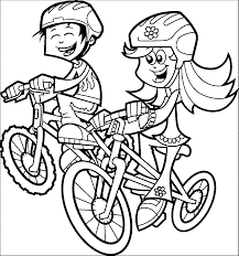 Free coloring pages of fox dirt bikes | levi motorcycle. Bike Riding Coloring Page Coloring Home
