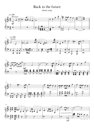 Retour vers le futur est une trilogie cinématographique écrite par bob gale et robert zemeckis, réalisée par ce dernier et dont les différents volets sont sortis respectivement en 1985, 1989, 1990. Back To The Future Theme Song Sheet Music For Piano Solo Musescore Com