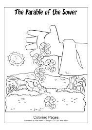Sower free colouring pages jeffersonclan parable coloring page. Parable Sower Booklet 1