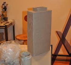 Slab Vase 40 Cm X 20 Cm X 10 Cm Leather Hard Tubos De Carton Manualidades Carton