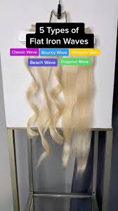 5 Types Of Flat Iron Waves Hairstylist Content Creator Linktree Video In 2020