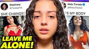 Use the following search parameters to narrow your results malu__trevejo. Malu Trevejo Breaks Down After Getting Bodyshamed For New Body Youtube