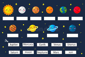 ¡hoy comparto contigo un libro de actividades de aprendizaje para preescolar! Aprender Planetas Juegos Educativos Para Ninos De Preescolar Nombre De Los Planetas De Corte Y Pegado Ilustracion Del Vector Ilustracion De Preescolar Aprender 170720172