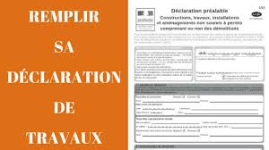 Remplir Sa Declaration Prealable De Travaux Youtube