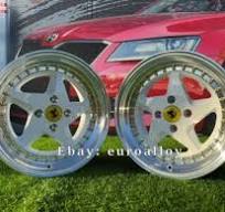 4 x 17 inch 4X100 Ferrari 348 style WHITE wheels for NISSAN TOYOTA HONDA  BMW | eBay