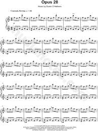 An Ending A Beginning Dustin O Halloran Sheet Music Dustin O Halloran Opus 28 Sheet Music Piano Solo In A Minor Download Print Sheet Music Piano Music Piano Songs