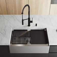 single basin farmhouse kitchen sink
