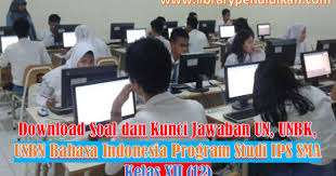 Download Soal Dan Kunci Jawaban Un Unbk Usbn Bahasa Indonesia Program Studi Ips Sma Kelas Xii 12 Library Pendidikan