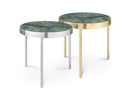 Celeste multi blue/gold faux marble live edge end table. Indian Green Marble Side Tables Archiproducts