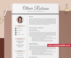 A cover letter for a teaching role is going to be pretty different to a technical project manager's cover letter. Modern Cv Template For Ms Word 1 3 Page Resume Professional And Teacher Resume Design Cover Letter And References For Instant Download Oliver Resume Resumetemplate Co Uk