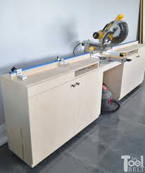Unlike portable saws, a table saw can repetitively create very precise, accurate, and clean cuts. Mobile Miter Saw Station And Storage Her Tool Belt