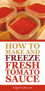How To Make And Freeze Fresh Tomato Sauce Kalyn S Kitchen Recipe Fresh Tomato Sauce Fresh Tomato Recipes Freezer Tomato Sauce
