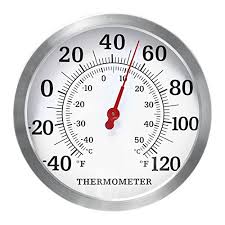 Maybe you would like to learn more about one of these? Gagetelec 12 Stainless Steel Decorative Indoor Outdoor Thermometer Large For Garden Pool Kitchen Patio Wall Thermometer Buy Online In Dominica At Dominica Desertcart Com Productid 92751047